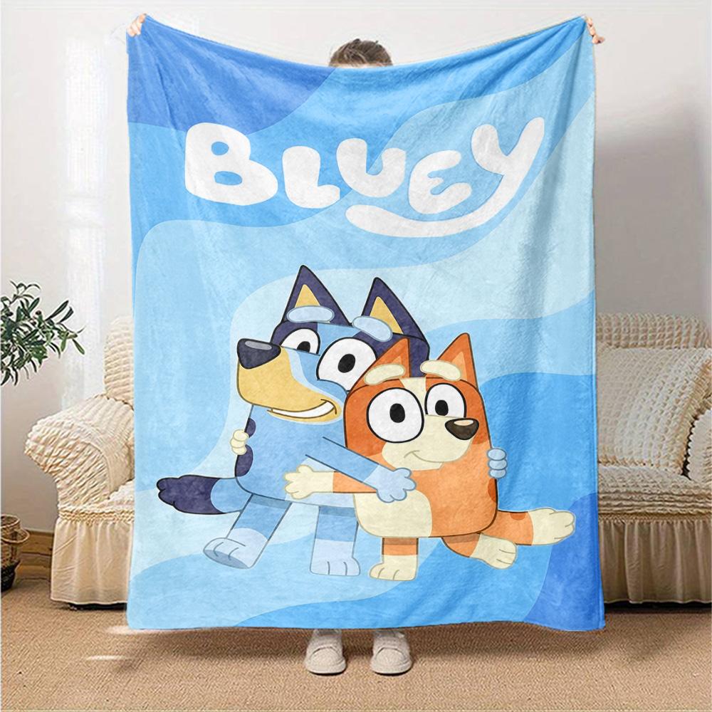 Bluey Blanket Soft Warm Cozy Perfect for Bed Picnics Chair for All Occasions Modern Style Ideal Gift for Friends Family Couples Picnic