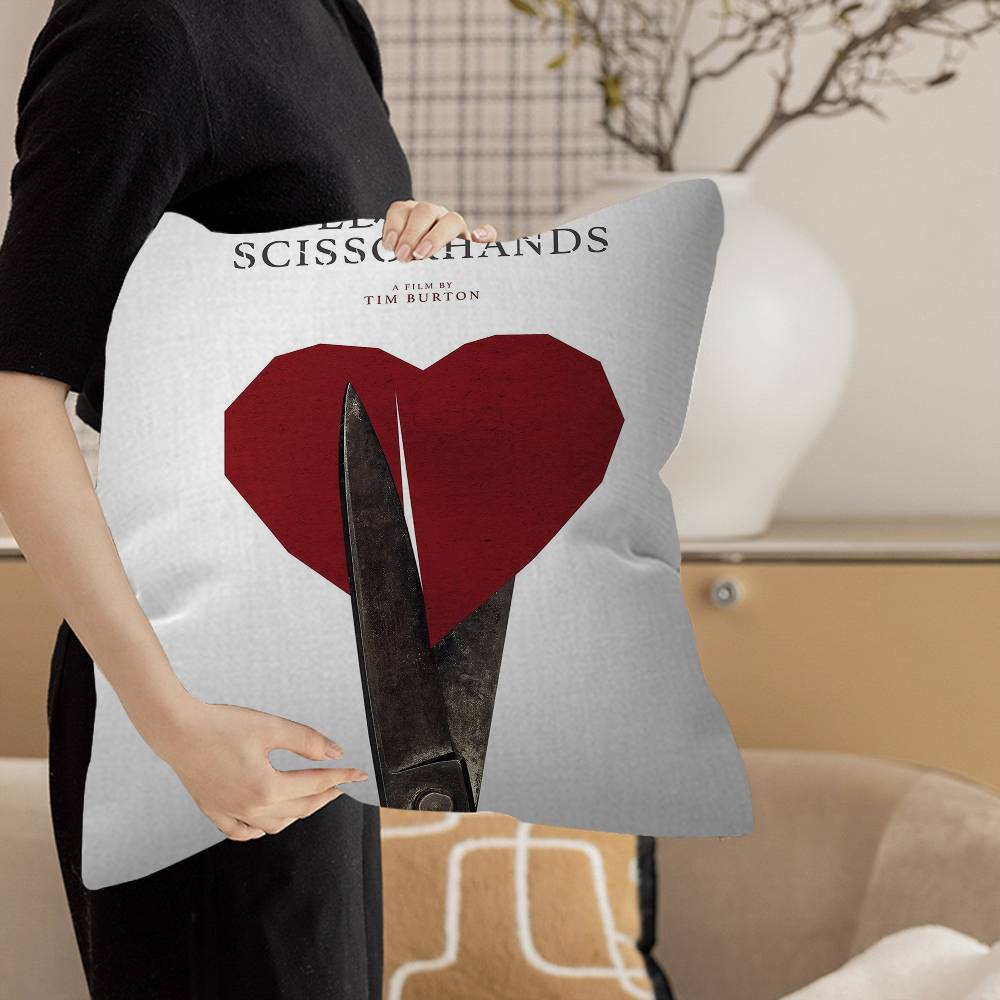 

Movie E-Edward S-Scissorhands Cushion Cover Polyester Sofa Cushions Decorative Throw Pillows Home Decoration Pillowcover 12x12Inch