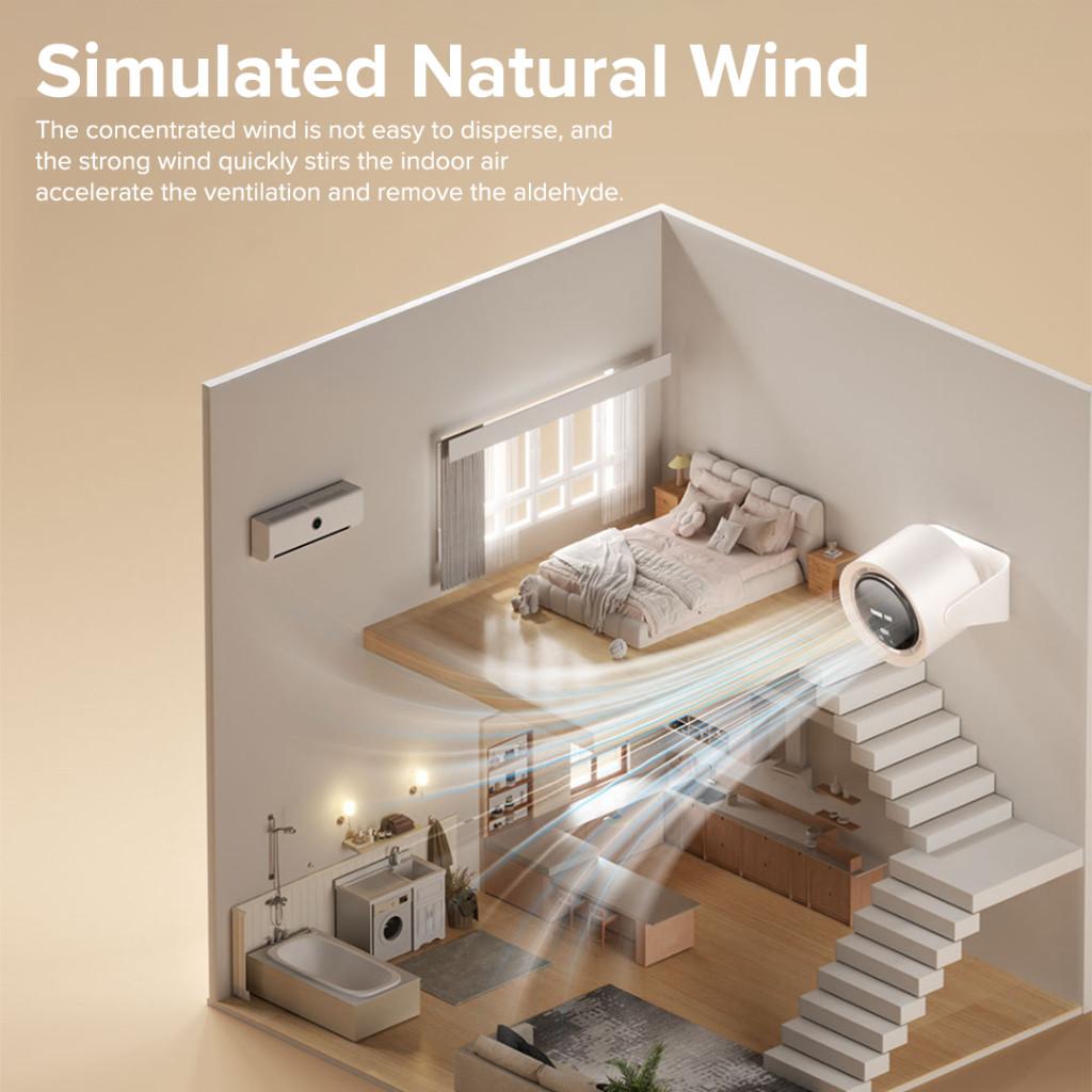 Digital LED Circulation Fan Display Electric Fan Intelligent DC Frequency Conversion High Air Volume Air Circulating Fan