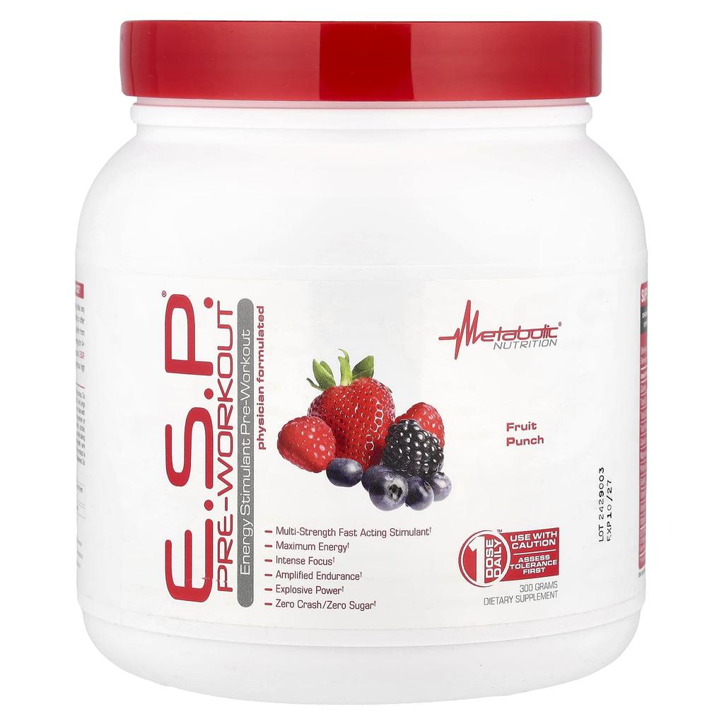 Sp® Pre-Workout Supplement, Fruit Punch, 300G