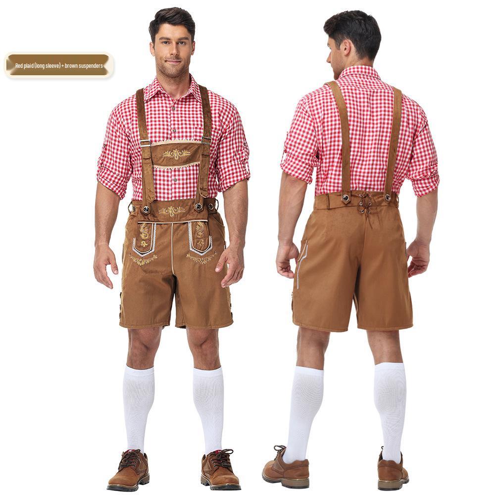 Traditional German Oktoberfest Men's Beer Festival Lederhosen