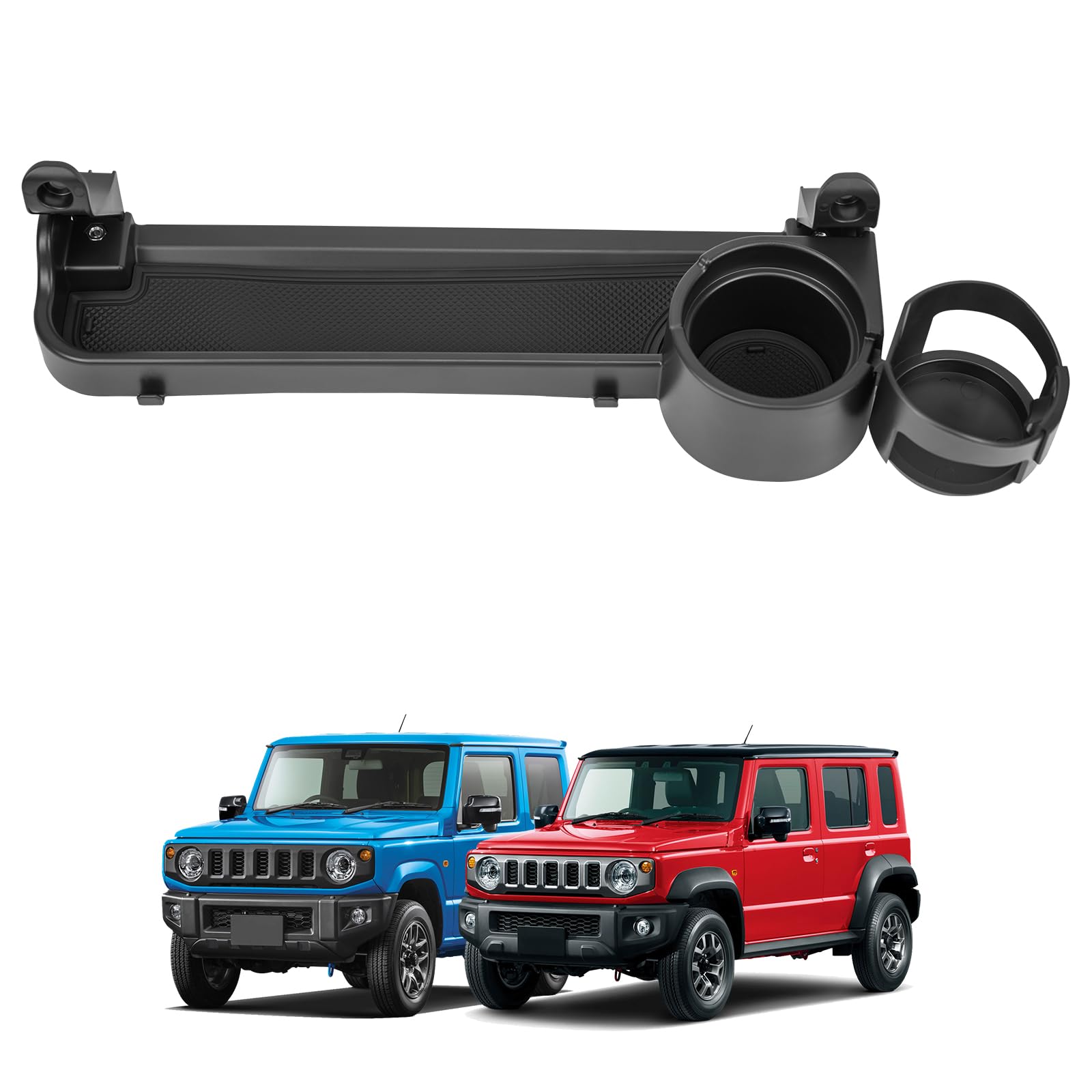 

TELLIKA Jimny Drink Holder for Passenger Compatible with Jimny and Jimny Front Additional Storage Cup Small Item Smartphone Interior Custom Seat, чёрный