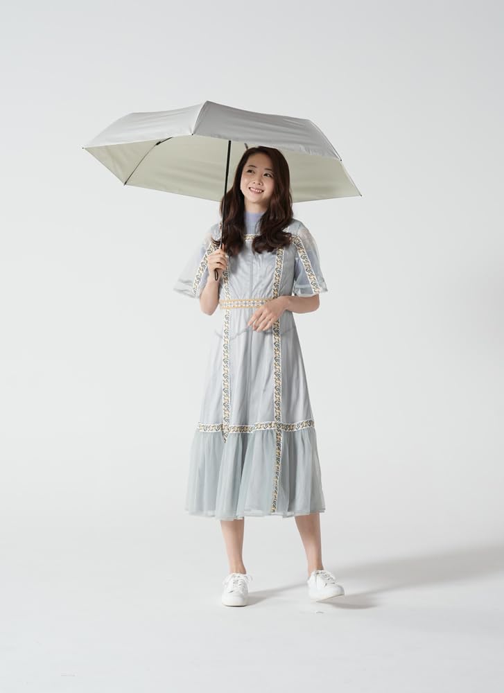 Mabu Folding UV Sun 6 Natural Rain Japanese For For Unisex Umbrella Umbrella, Protection, Umbrella/Rain Umbrella, 60cm, Ribs, "Edo" Design, Color,