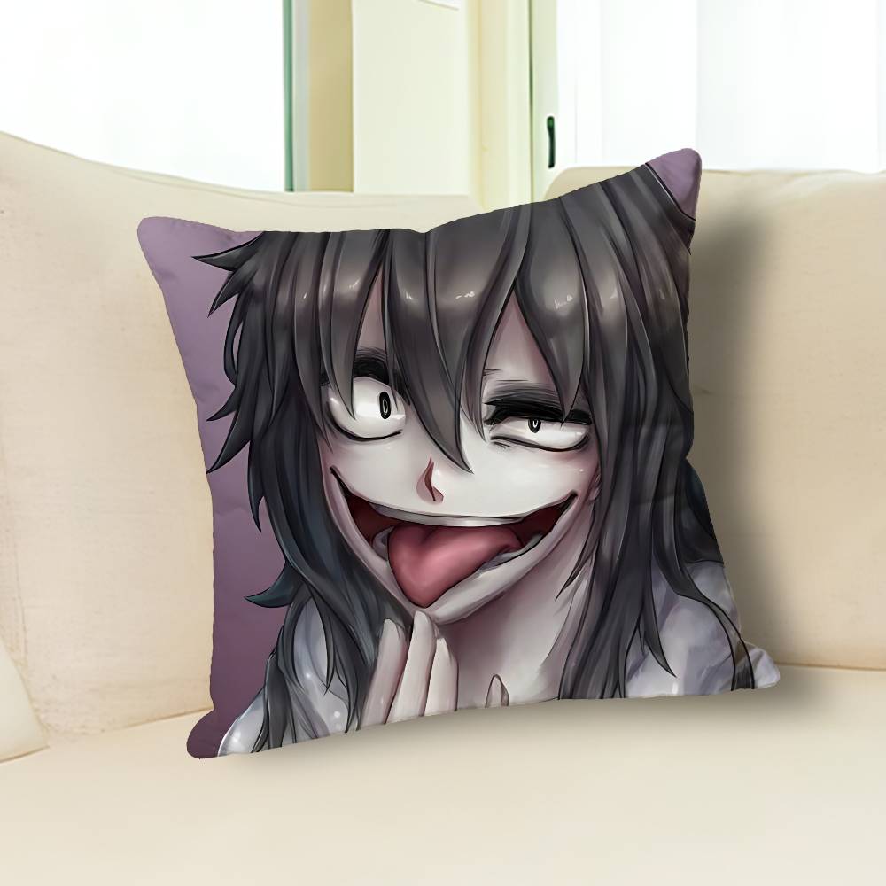 Gruseliger Urbaner Killer J-Jeffs-S Promi-Merchandise All-Match Bedruckte Kissenhülle Sofa Auto Büro Zimmerdekoration Schutz