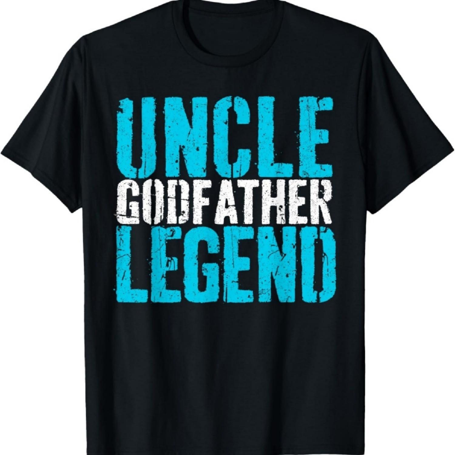 

Uncle Godfather Legend Shirt Proposal Baptism Fathers Day T-Shirt XXXXXL різнокольоровий
