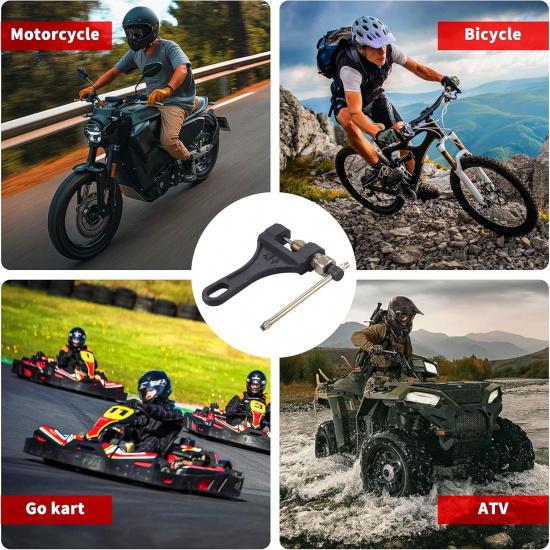 Chain Breaker #420-530 Chain Tool Fit For Dirt Pit Bike ATV Quad Go Kart Scooter Motorcycle Bicycle Chain Break # 420 428 520 525 528 530