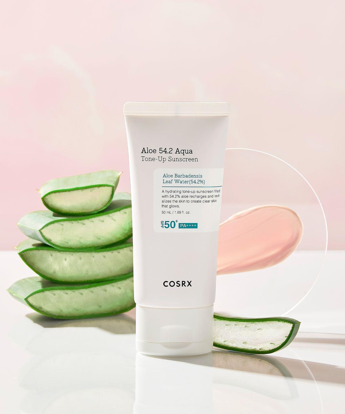Солнцезащитный крем Aloe 54.2 Aqua Tone Up