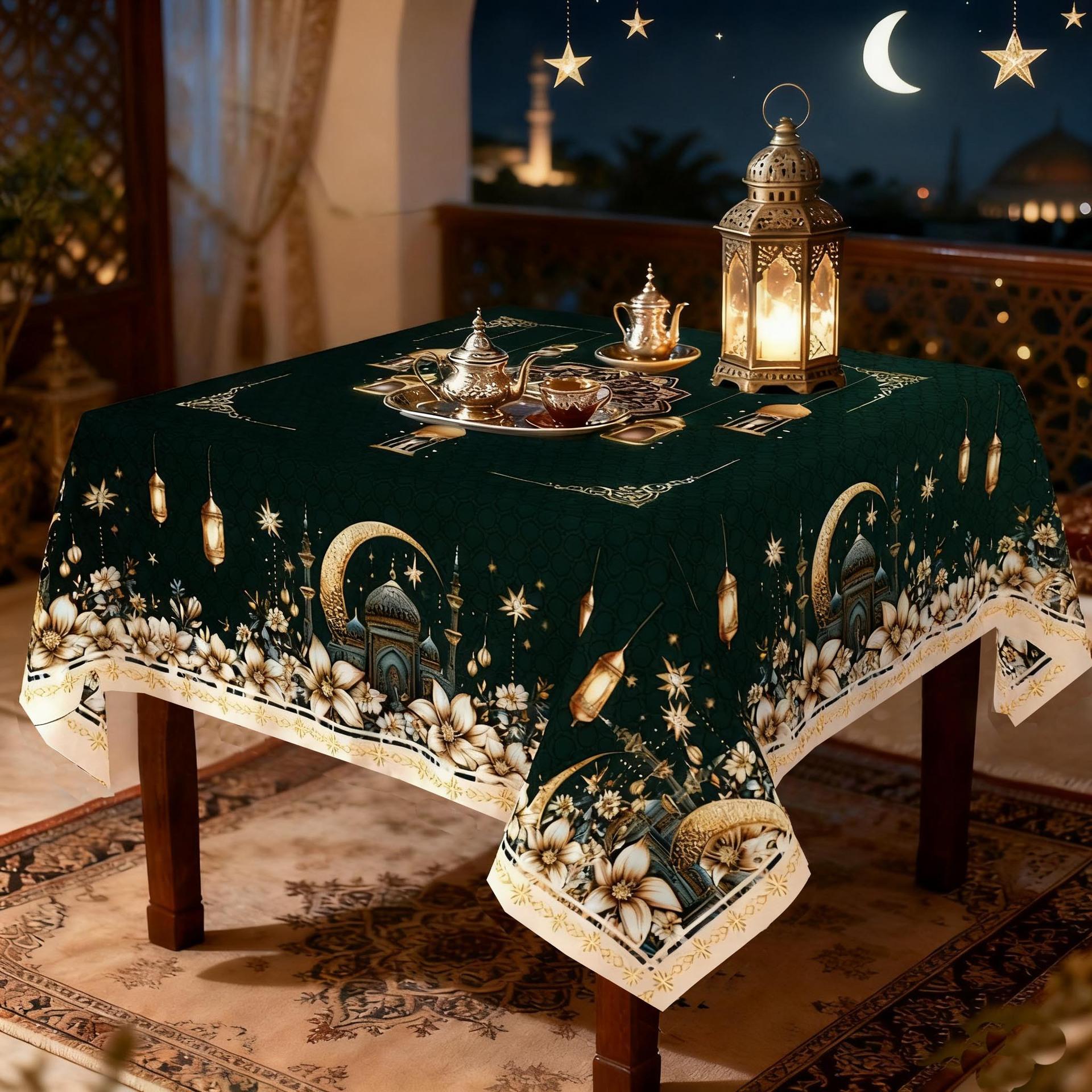 

Скатерть для стола «Мистическая луна» - Этнический принт для обеда, вечеринки и дома, Праздничная скатерть, Устойчивая к смятию 60 * 90Cm short plush