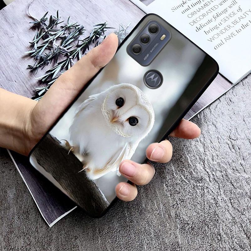 

Phone Case For Moto G85 G55 G05 G14 G75 G31 G50 G10 G20 G30 G60 G13 G32 G84 G54 G53 G72 G24 Power Cute Owl Cartoon Moto G24 Power
