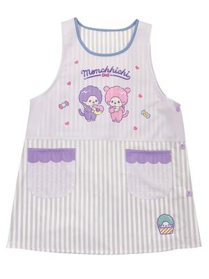 Atelier Momo Momo Monchhichi X Sanrio Side Purple Striped Sizes & Apron, Opening, Pattern, Women's, M-L, MA43998-51