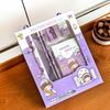 6Pcs Cute Stationery Set Portable Gift Box Kawaii Eraser Pencil Sharpener