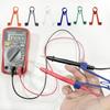2 Stück zufällige Multimeter-Sondenhalter – Einhand-Bedienhilfe für Prüfkabel, Elektronisches Reparaturwerkzeug