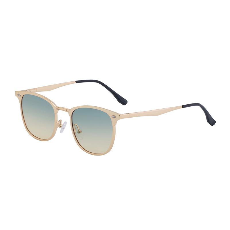 JYL TS Men's Steampunk Retro Cat-Eye - Spring-Temple Browline KSL-98295