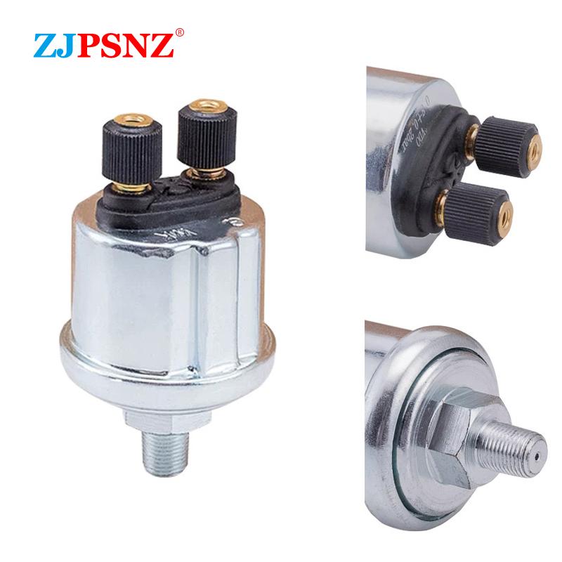 VDO Oil Pressure Sensor 1/4NPT 1/8NPT 10MM 13MM Universal 0 to 10 Bars Stainless Crew Plug Alarm Pressure Sensor Universal