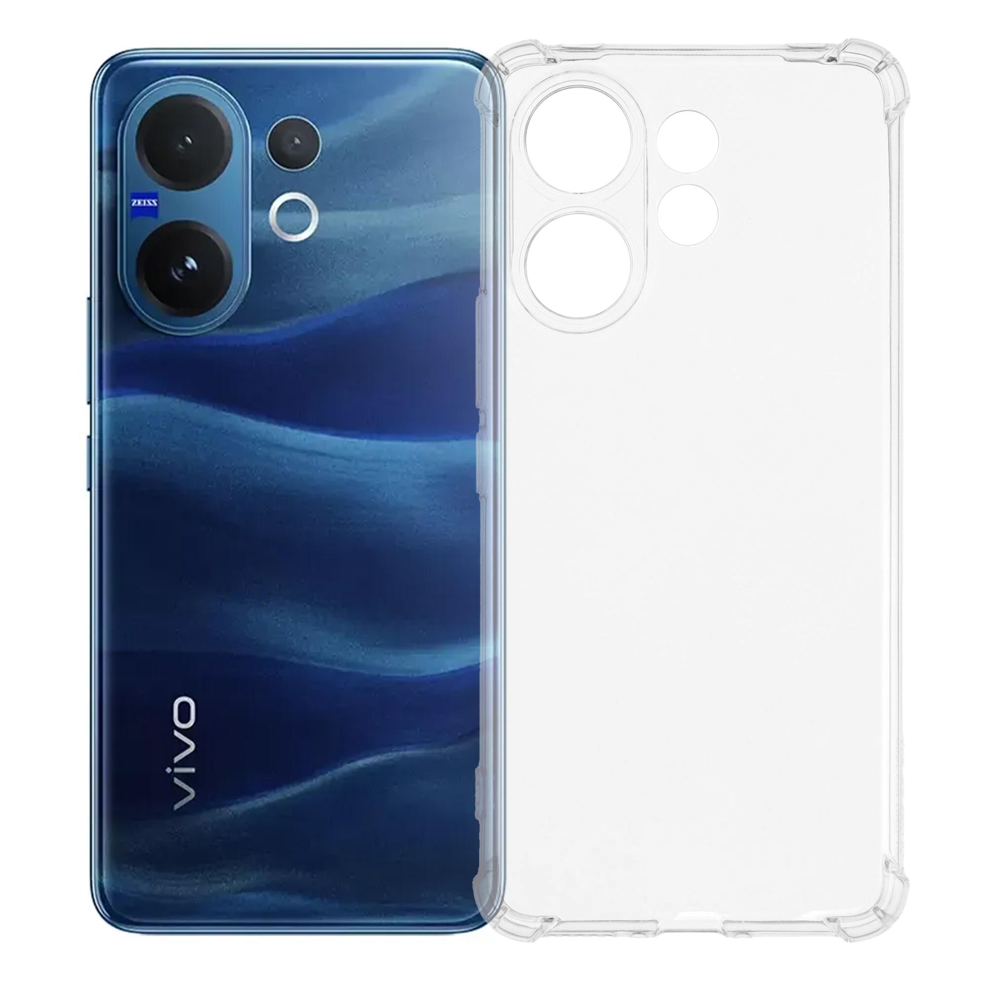 

For vivo V60 5G Case Reinforced Four Corner Anti-Drop Clear TPU Phone Cover