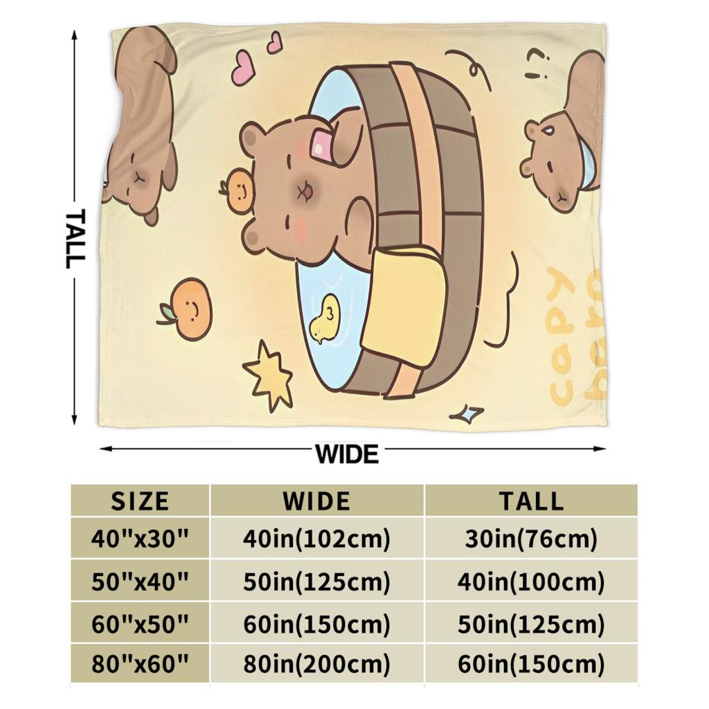 Милые пледы с капибарой Фланелевый Потрясающе теплый плед для покрывала Декор