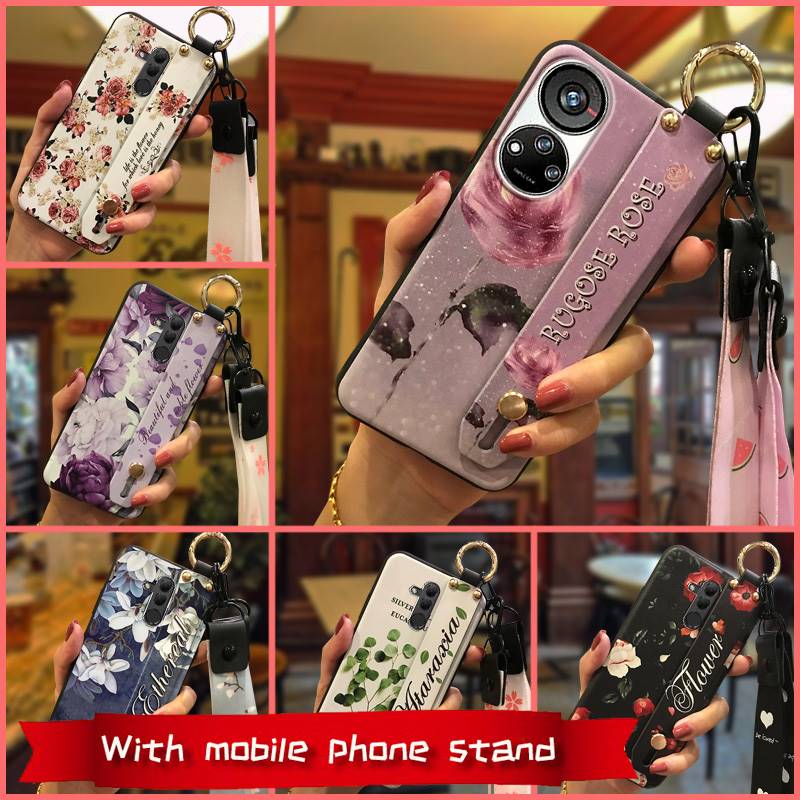 Wristband Phone Holder Phone Case For ZTE Blade V40S/Axon40 SE Dirt-resistant Soft case Durable Wrist Strap Lanyard Ring