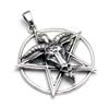 Pentagram, Devil Star, Star, Devil, Satan Pendant, Pendant Top, Sterling Silver 925