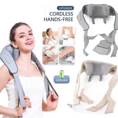 Wireless Trapezius Neck Back Massager 3 Models Electric Shoulder Kneading Shawl Cervical Deep Tissue Relaxing Massage Pillow New