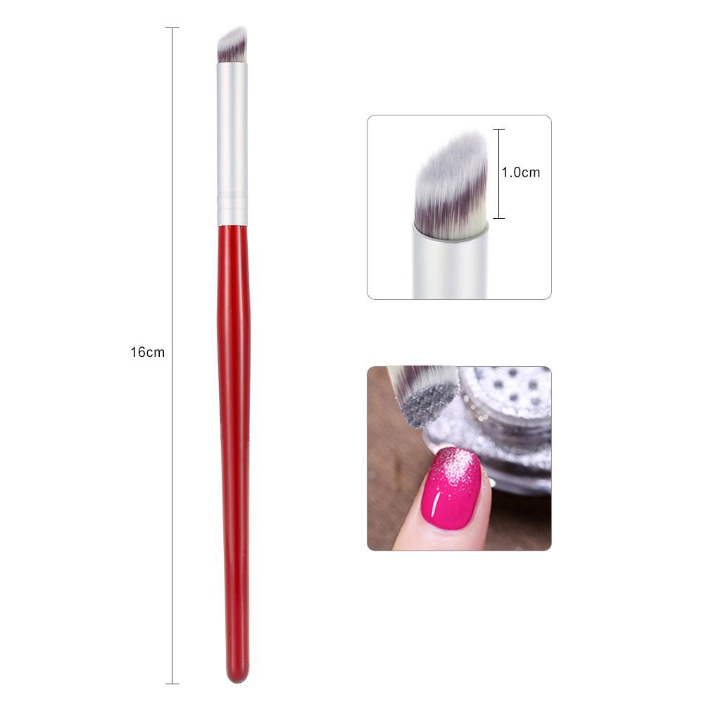 1 Pc Gradient Nail Design Red Plastic Handle Processing UV Gel Drawing Painting Pen DIY Tool Art Decorations