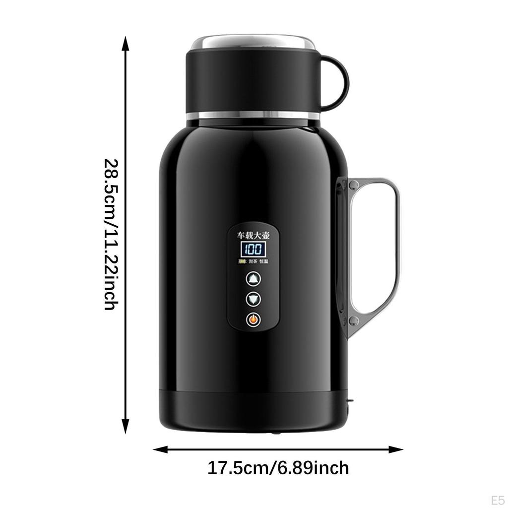 12V/24V Car Kettle Water Boiler 17.5x28.5cm for Heating Coffee Milk Tea