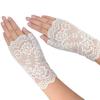 Gloves Anti-UV Half Finger Gloves Fingerless Gloves Women Mittens Lace Flower Gloves