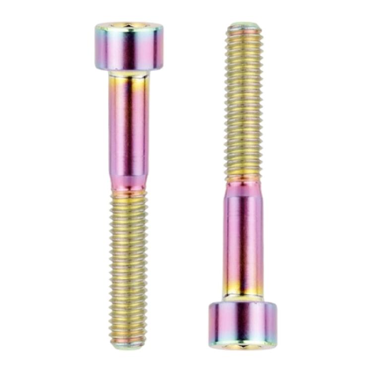 2Pcs Metal Alloy Bike Stem Top Bolt Road Bike Stem Fastening Screw Socket Cap Head Bolts Screw Easy To Install