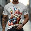 Fun Pattern 3D Print  sport Quick-dry Breatha Men's Large-Sized T-Shirt  Outdoor Street Casual Fashion Y2K parent-child clothing