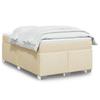 Maison Exclusive - Rete a doghe per letto con materasso Crema 120x200 cm Tessuto