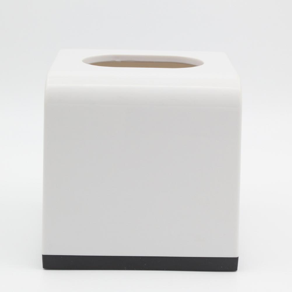 Napkin Case Durable Construction Large Capacity Solid Color Paper Box Easy To Fill Decorative Cube Tissue Holder Dispenser