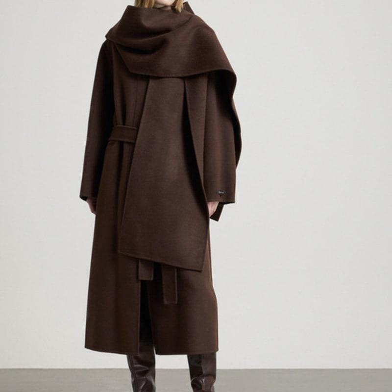 

Comgen Шарф-капюшон ручной работы NAEW0-WAM100_300 D BROWN