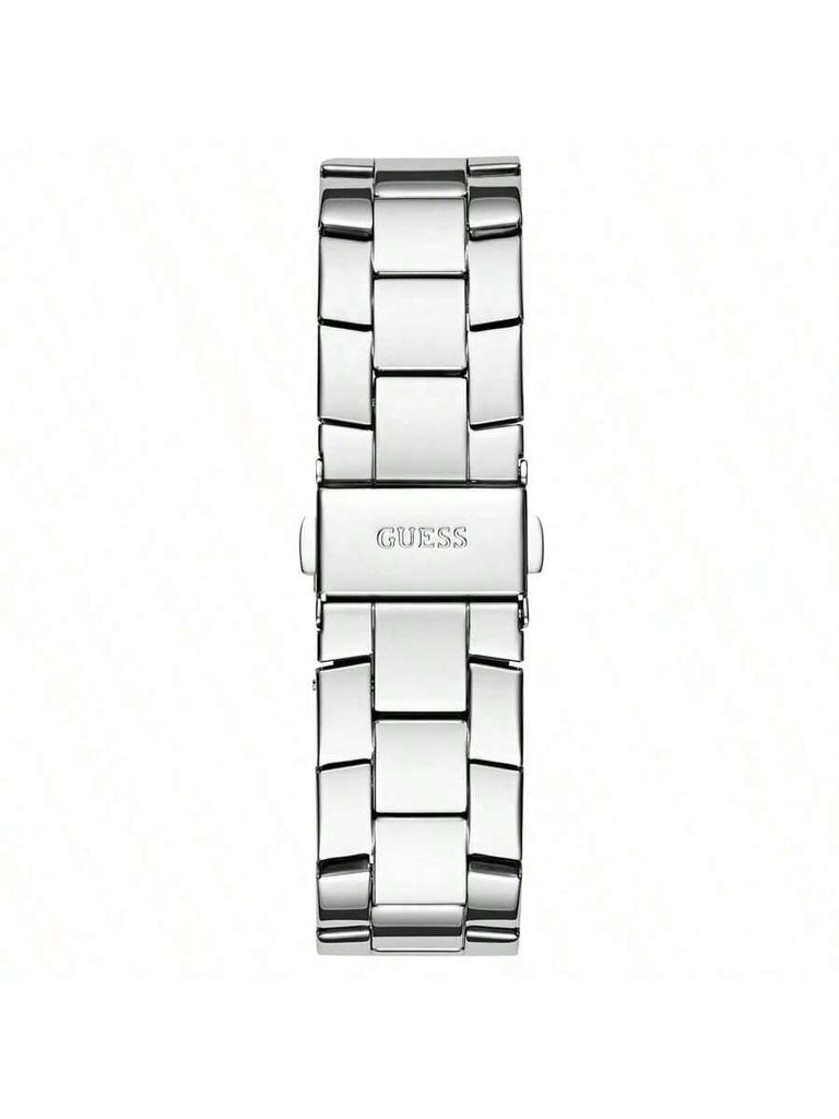 Guess Women's Analogue Quartz 40mm Watch with Silver Stainless Steel Case,Silver Multi Dial Stainless Steel Strap 50m Waterproof -GW0771L1