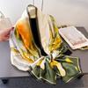 Korean Version Of Thin Printing Simulation Silk Brocade Sunscreen Vitality Natural Silk Scarf Long Scarf Shawl Versatile Headscarf Scarf