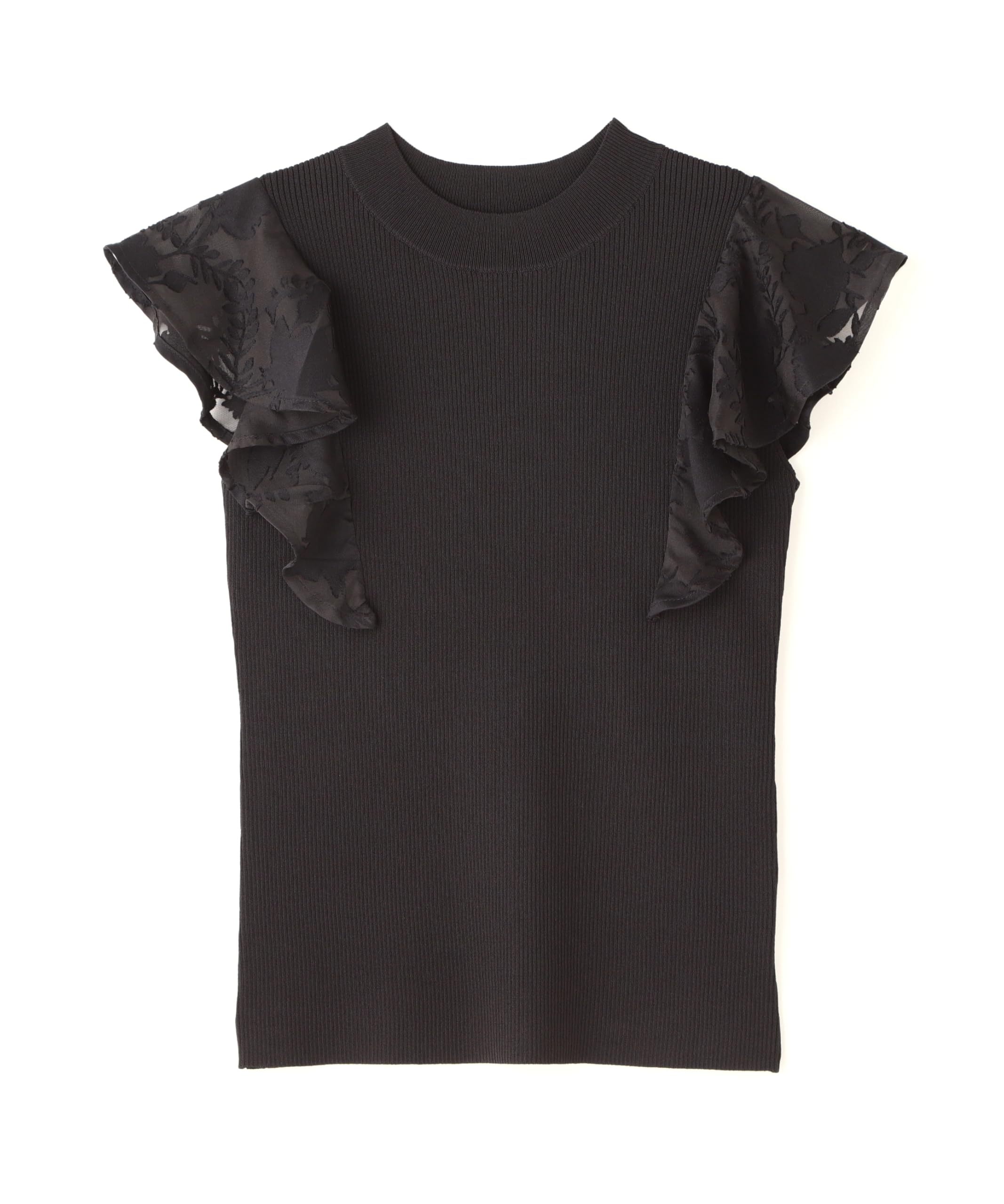 

Свитер женский Natural Beauty Basic Opal с рукавами-рюшами, черный чёрный