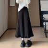 2025 Autumn/Winter High-Waisted Knit Pleated A-Line Skirt: Korean Style, Versatile, Casual, and Elegant.