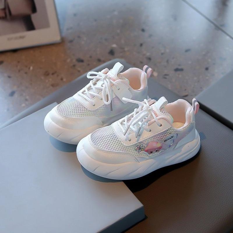 

Літні мультяшні дитячі сітчасті дихаючі низькі кросівки для дівчаток на зносостійкій м’якій підошві 37 рожевий