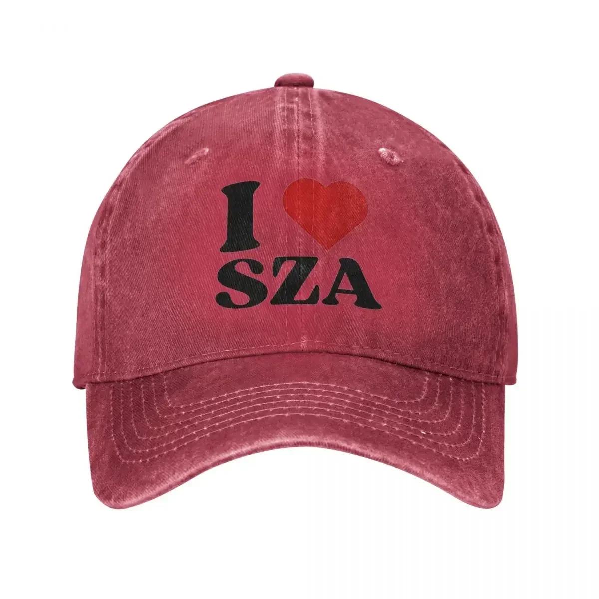 

Fashion I Love SZA Baseball Cap Men Women Distressed Washed Headwear Hip Hop Rapper Outdoor Activities Adjustable Hats Cap One Size