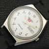JAPAN VINTAGE SEIKO 5 AUTOMATIC 6309A MENS ARABIC WHITE DIAL WATCH A701504-5 R206b-a701504