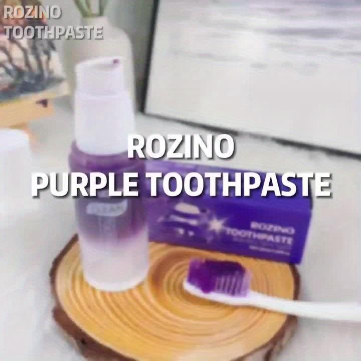 Dentifrice violet pour appareil dentaire, nettoyage en profondeur, haleine fraîche, Booster de blanchiment, 30Ml, idéal pour la maison et les voyages