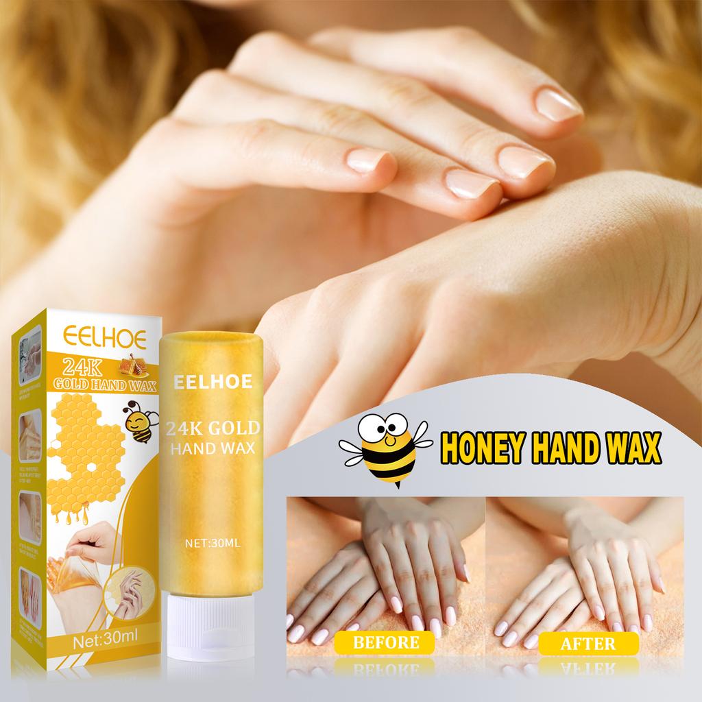 30ml 24k Gold Honey Hand Mask, Delicate and Hydrating Hand Mask, Moisturizing and Nourishing Hands