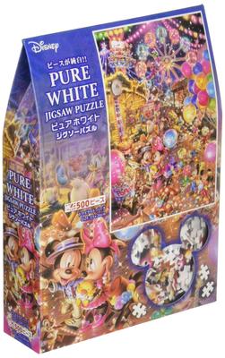 Tenyo w 500-elementowej układance z serii Gyutto Pure White z kartą Disney Twilight Park Service Card w zestawie [Wyprodukowano w Japonii] (25x36cm) DPG-500-219
