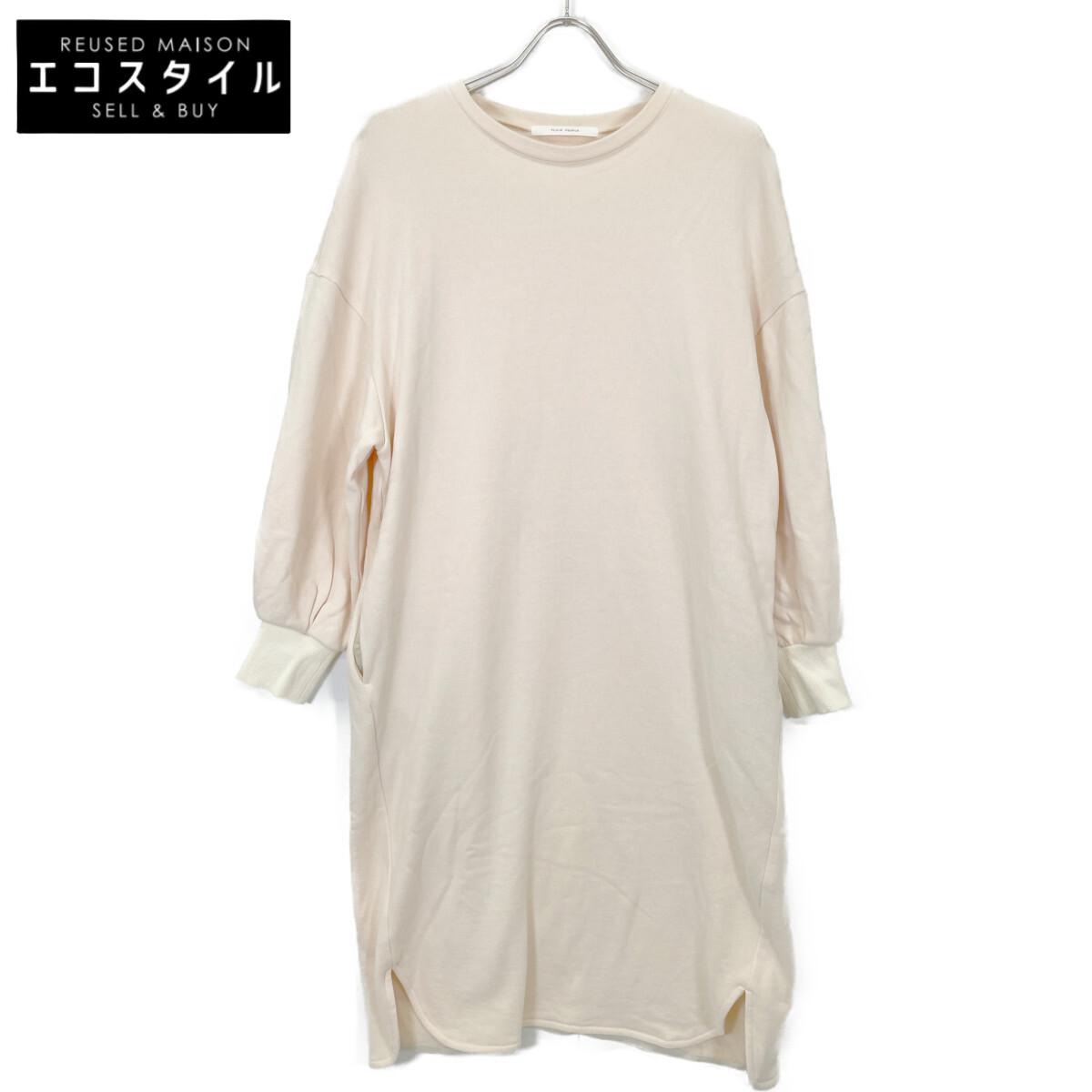 

PLAIN PEOPLE Ivory A1541UA038 Organic Soft Sweat Long Sleeve Dress dress 2 IvoryUsed
