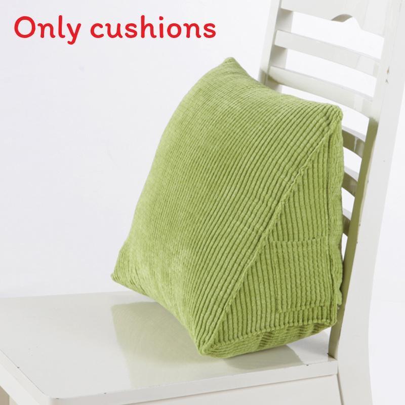 Office Corduroy Cushion Pillow With Removable Cover For Lumbar Support And Car Seat Comfort
