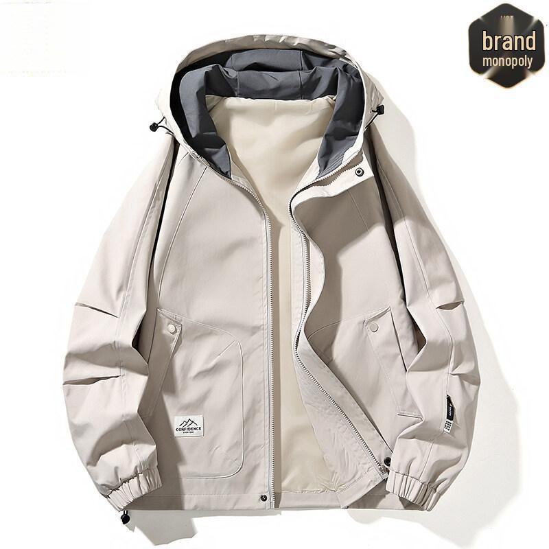 2025 Winter Men s Hooded Velvet-Enhanced Cotton Jacket: Warm, Versatile, Trendy Outerwear 2XL (150-175 lbs)