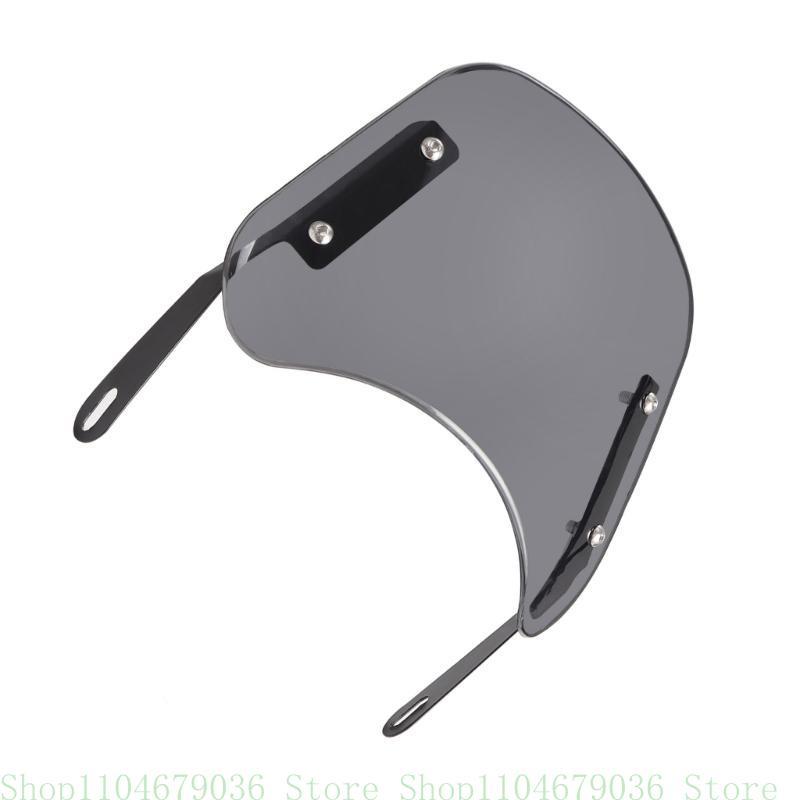 Clear Front Windshield Vintage Wind Deflector Stylish Motorcycle Headlight Wind Deflector Durable Fit for CG125