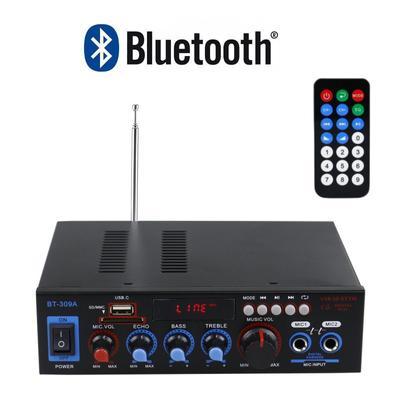 Mini BluetoothDigitalAmplifier 2 csatornás hangerőszabályzó többfunkciós sztereó hangerősítő házimozi hangszóróhoz