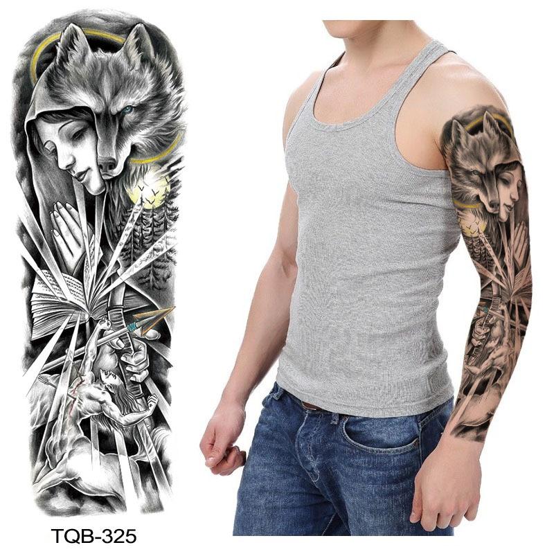 Emmy Full Arm Big Flower Arm Big Pattern Tattoo Sticker Set Water Transfer Disposable Tattoo