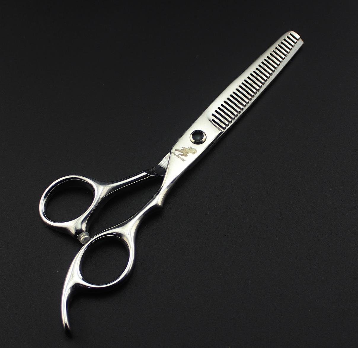 Shenxingzhe 6.0 Blue Brick Hairdressing Scissors - Straight Tooth Thinning Model 6H D