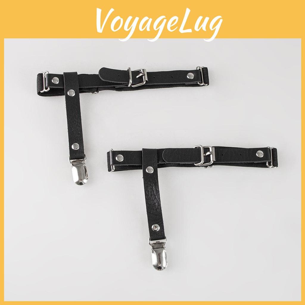 Punk Girl Suspender Belt Pvc Adjustable Elastic Fashion Accessory For Adult Women