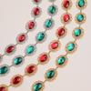 New Women's Big Diamond Waist Chain Hollow Beautiful Metal Waist Chain Women Luxury Exquisite Women Waist Chain